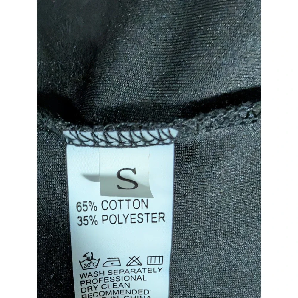 Black Open Front Cape Cardigan Women's Small‎ Draped Goth Minimalist Duster